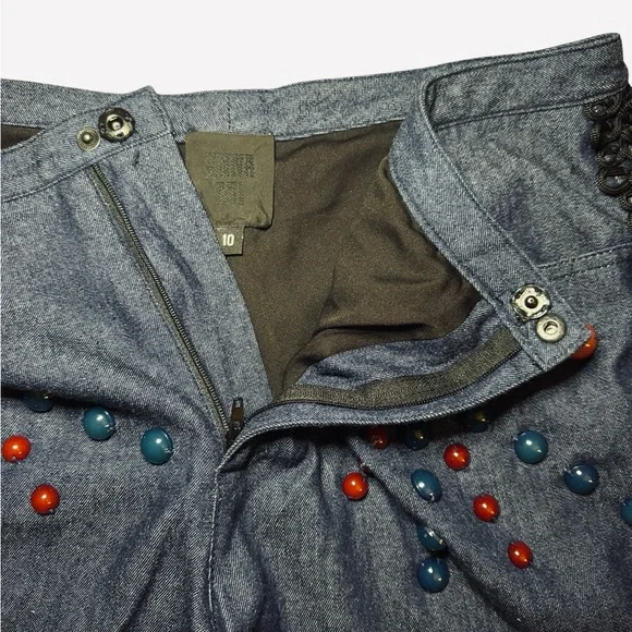 Anna Sui Beaded Summer Fashion Shorts - Picture 9 of 11